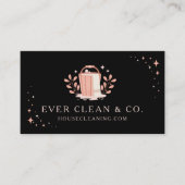 プロフェッショナルメイドハウスクリーニングサービスロゴ 名刺 (正面)