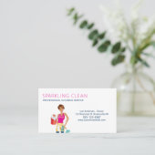 プロフェッショナルメイドハウス清掃サービス 名刺 (スタンド正面)