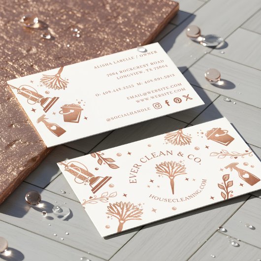 プロフェッショナルメイド&ハウスクリーニングのツール/用品 名刺
