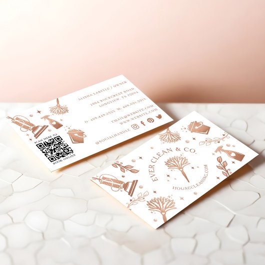 プロフェッショナルメイド&ハウスクリーニングのツール/用品 名刺