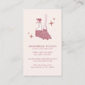 プロフェッショナルメイド&ハウスクリーニングの名刺 名刺 (裏面)