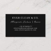 プロフェッショナルメイド&ハウスクリーニングの名刺 名刺 (裏面)