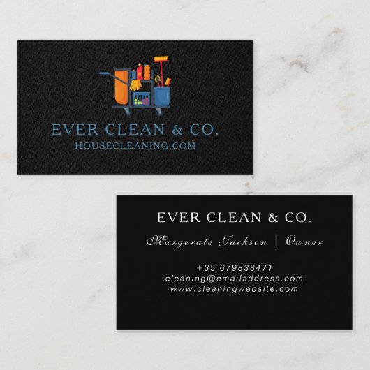 プロフェッショナルメイド&ハウスクリーニングの名刺 名刺 (正面/裏面)