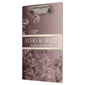 プロフェッショナルメタリックモダンフローララグジュアリー クリップボード (左)