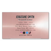 プロフェッショナルメタリックルック マグネット名刺 (正面)