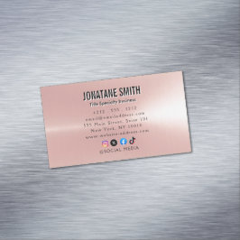 プロフェッショナルメタリックルック マグネット名刺