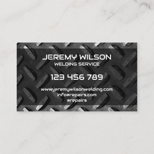 プロフェッショナルメタルウエルダー建築の便利屋 名刺 (裏面)