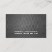 プロフェッショナルメタルメッシュテクスチャゴルフ 名刺 (裏面)