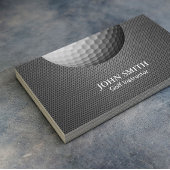 プロフェッショナルメタルメッシュテクスチャゴルフ 名刺