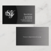 プロフェッショナルメタル名刺ファイナンシャルプランナー 名刺 (正面/裏面)