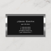 プロフェッショナルメタル縁どQRコード名刺 名刺 (裏面)