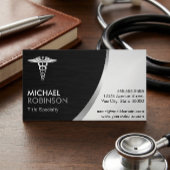 プロフェッショナルメディカルカドゥセウスロゴモダンクラシック マグネット名刺