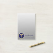 プロフェッショナルメディカルカドゥセウス金ゴールドブルー ポストイット (デスク上)