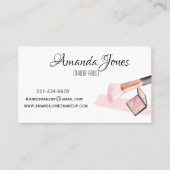プロフェッショナルメーキャップアーティスト名刺赤面 名刺 (正面)