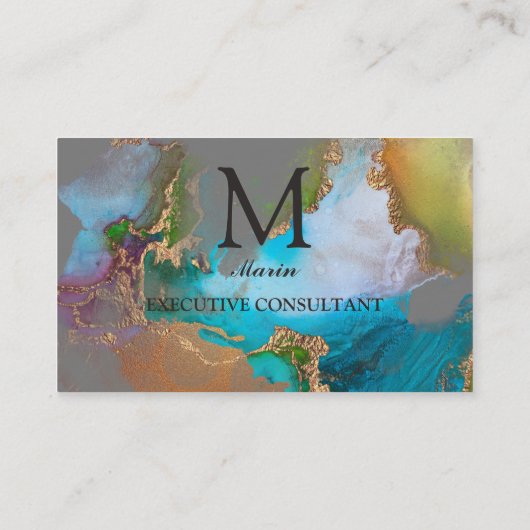 プロフェッショナルモエレガントノグラムカスタム 名刺 (裏面)