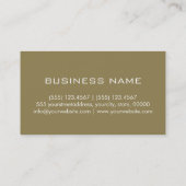 プロフェッショナルモエレガントノグラムプレーンタン 名刺 (裏面)