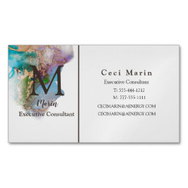 プロフェッショナルモカスタムノグラムマーブルビジネス マグネット名刺