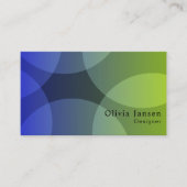 プロフェッショナルモダンおよびはっきりしたトレンディー設計者 名刺 (正面)