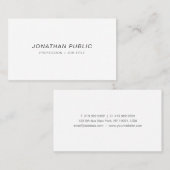 プロフェッショナルモダンお洒落テンプレートトレンディーエレガント 名刺 (正面/裏面)