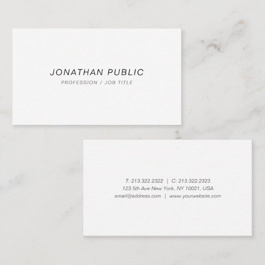 プロフェッショナルモダンお洒落テンプレートトレンディーエレガント 名刺