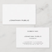 プロフェッショナルモダンお洒落デザインプエレガントラン 名刺 (正面/裏面)