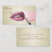 プロフェッショナルモダンのスタイリッシュキラキラの唇 名刺 (正面/裏面)