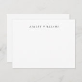 プロフェッショナルモダンのミニマユニークリスト ノートカード (正面/裏面)