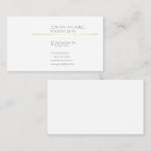 プロフェッショナルモダンの洗練されたクリーン平野 名刺 (正面/裏面)