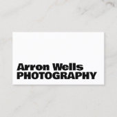 プロフェッショナルモダンはっきりしたタイポグラフィQRコード 名刺 (正面)