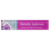 プロフェッショナルモダンアゲエレガントート デスクネームプレート (正面)