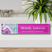 プロフェッショナルモダンアゲエレガントート デスクネームプレート