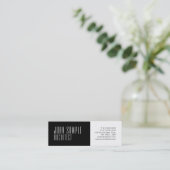 プロフェッショナルモダンアーキテクトミニマリストラグジュアリー スキニー名刺 (スタンド正面)