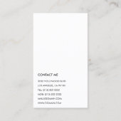 プロフェッショナルモダンインテリアデザイナーモノグラム 名刺 (裏面)