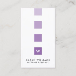 プロフェッショナルモダンインテリアデザイナーモノグラム 名刺