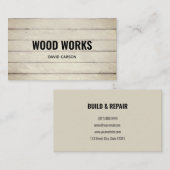 プロフェッショナルモダンウッドカーペンター 名刺 (正面/裏面)