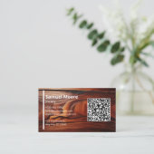 プロフェッショナルモダンウッドワーキングココボロウッド 名刺 (スタンド正面)