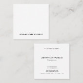 プロフェッショナルモダンエステシンプルィティテンプレートリュックス スクエア名刺 (正面/裏面)