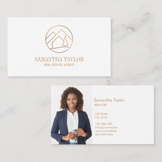 プロフェッショナルモダンエテ実在ートマウンテンリアルティBU 名刺 (正面/裏面)