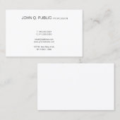 プロフェッショナルモダンエレガントカッコいいお洒落 名刺 (正面/裏面)