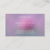 プロフェッショナルモダンエレガントカラーシンプルテンプレート 名刺 (裏面)