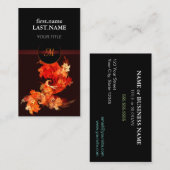 プロフェッショナルモダンエレガントクールの小鳥 名刺 (正面/裏面)