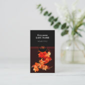 プロフェッショナルモダンエレガントクールの小鳥 名刺 (スタンド正面)