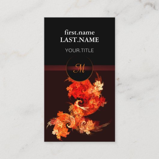 プロフェッショナルモダンエレガントクールの小鳥 名刺 (正面)