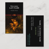 プロフェッショナルモダンエレガントクールガーデン 名刺 (正面/裏面)