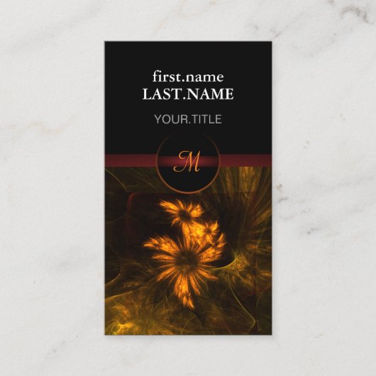 プロフェッショナルモダンエレガントクールガーデン 名刺 (正面)