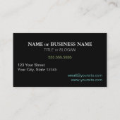 プロフェッショナルモダンエレガントクールダーク 名刺 (裏面)