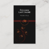 プロフェッショナルモダンエレガントクールダーク 名刺 (正面)