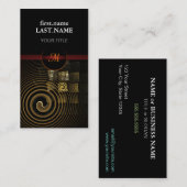 プロフェッショナルモダンエレガントクール催眠 名刺 (正面/裏面)