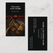 プロフェッショナルモダンエレガントクール地球 名刺 (正面/裏面)