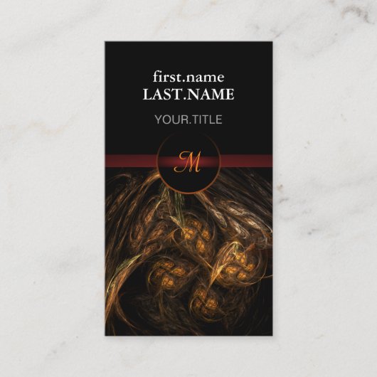 プロフェッショナルモダンエレガントクール地球 名刺 (正面)